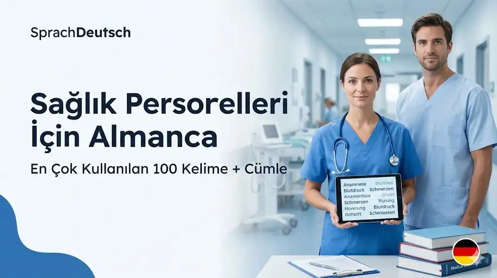 Sağlıkçılar İçin Almanca Rehberi: Kritik 100 Kelime ve Cümle Kalıbı